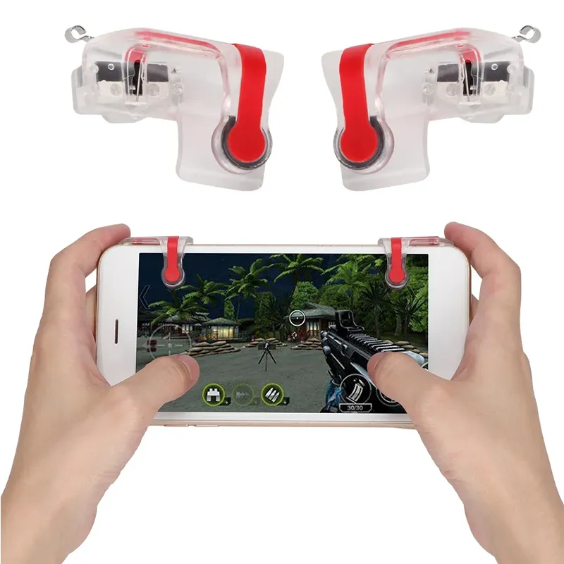 Pubg Controller Shooter Accurate Mobile Gaming Trigger Fire Sensitive Clamp Type Assistant Tool Button Controller  2 Pcs (MN)